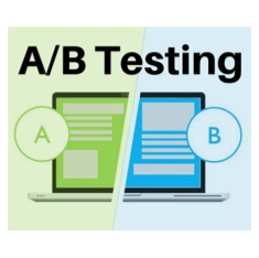 The logo icon for ab-testing